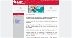 Desktop Screenshot of espaindia.com